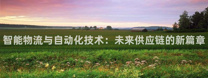 豪门国际pc预测：智能物流与自动化技