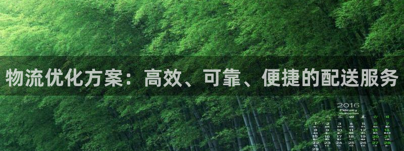 豪门国际官方官网版：物流优化方案：高